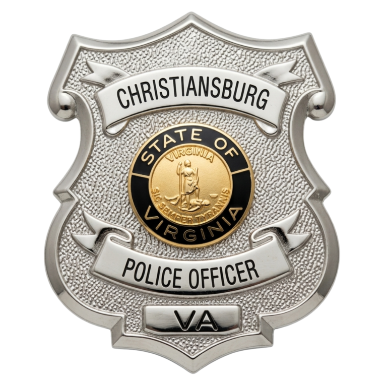 Christiansburg Police Officer Badge